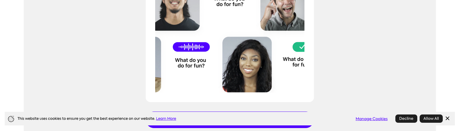 Speak suggestion before